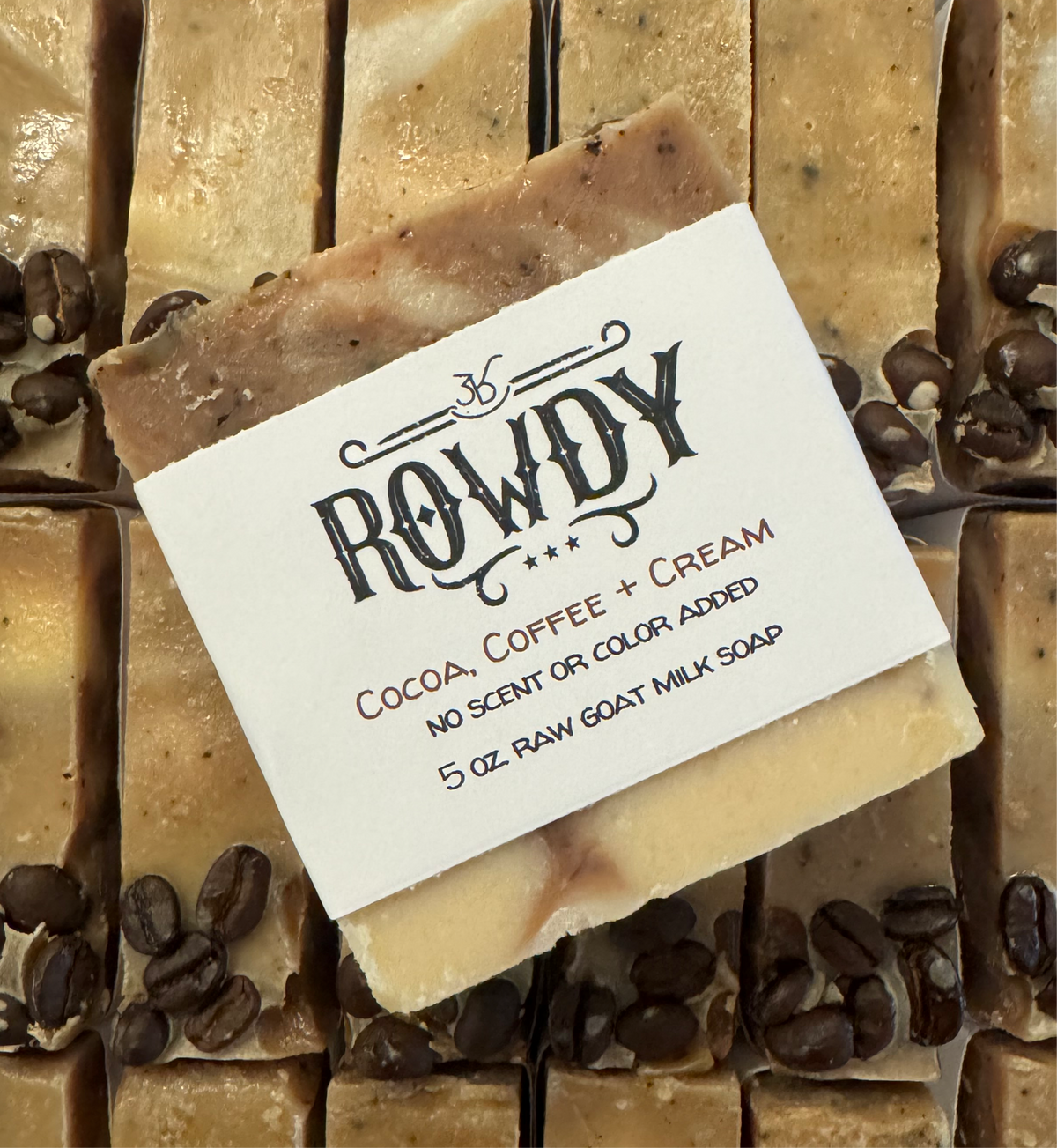 Cocoa, Coffee, + Cream Goat Milk Soap