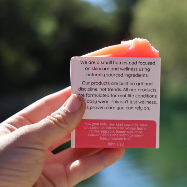 Sugared Grapefruit Raw Milk Soap