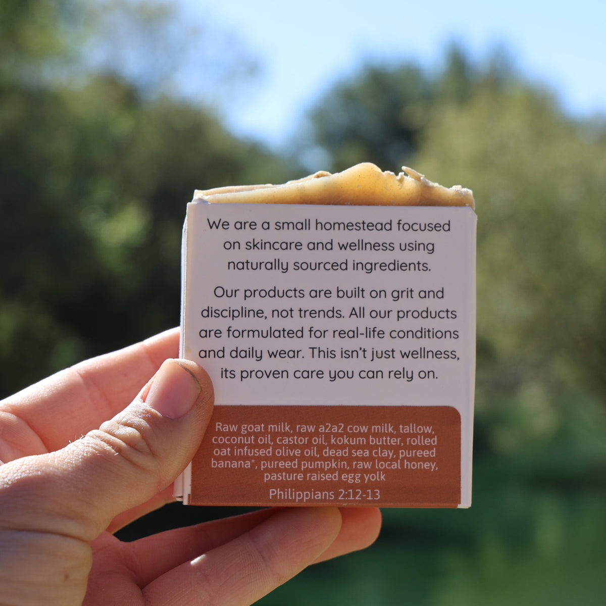 REPAIR raw milk soap