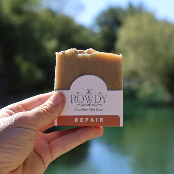REPAIR raw milk soap