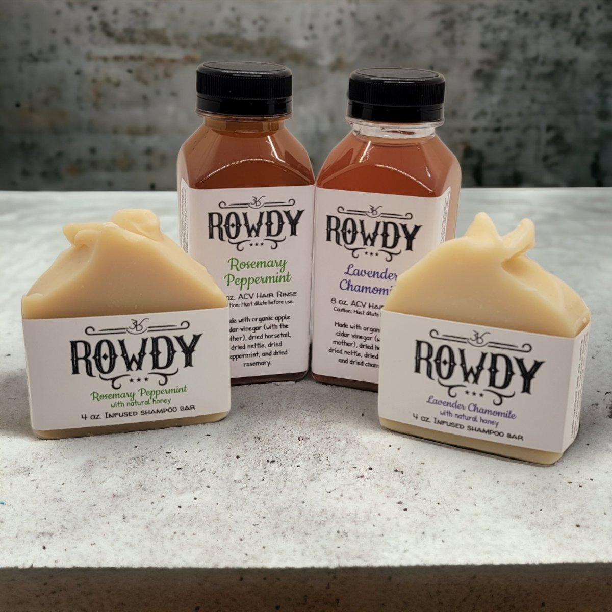 Rosemary Mint ACV Hair Rinse Rowdy Roughneck Ranch LLC