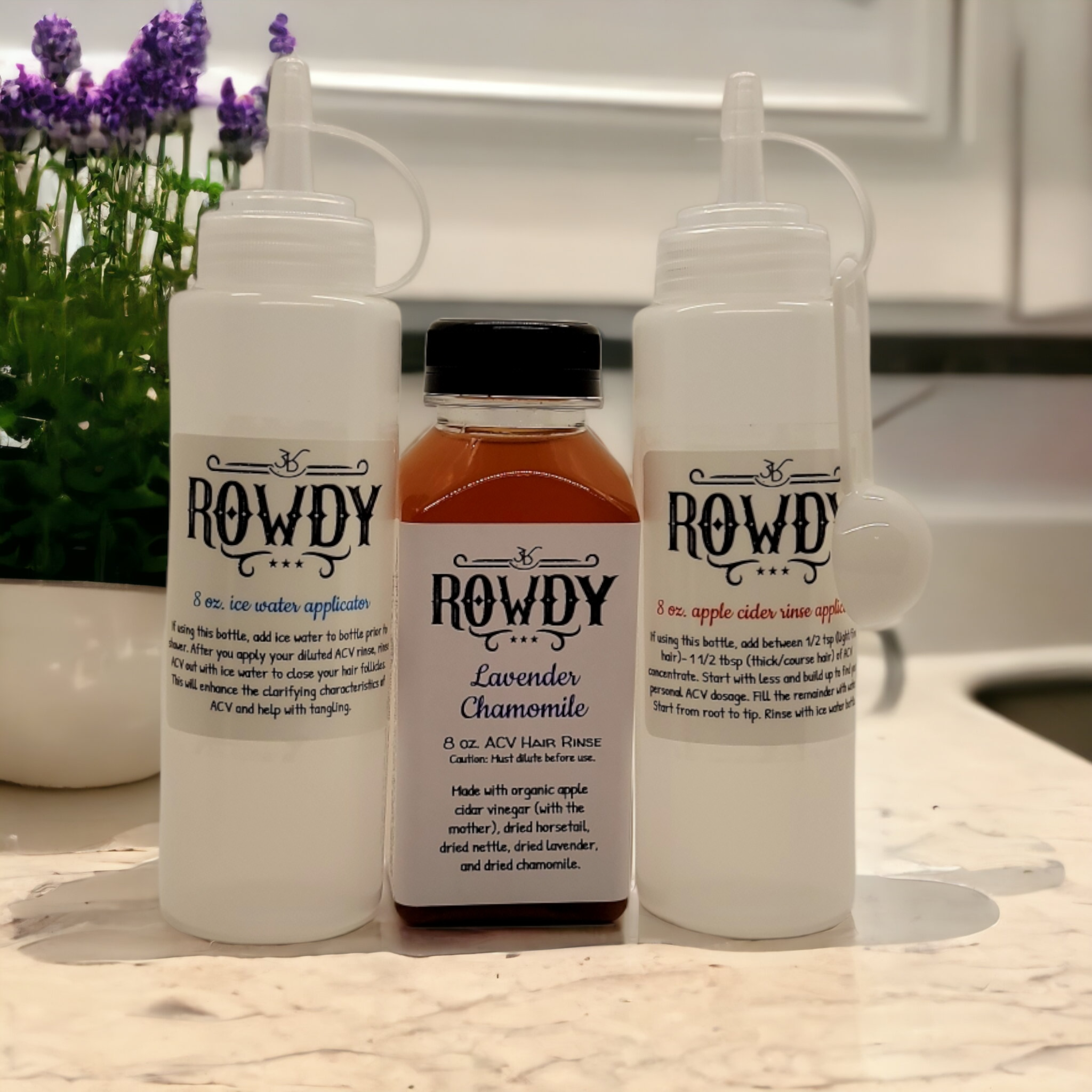 Lavender Chamomile ACV Hair Rinse – Rowdy Roughneck Ranch LLC